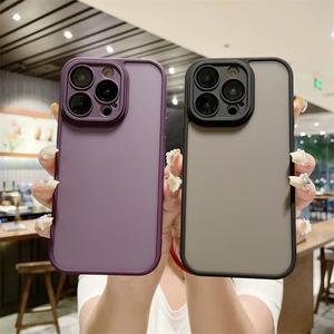 Étuis de téléphone portable de luxe écologiques en TPU+PC antichoc pour les modèles XR/X/XS/Plus Pro Max avec support de protection de l'appareil photo - Product Image 1