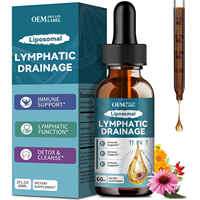 OEM Lymphreinigungs-Detox-Flüssigkeitstropfen mit Echinacea, Löwenzahn und Klettenwurzel zur Unterstützung des Immunsystems