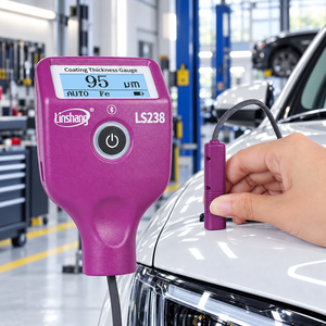 Medidor de Espesor de Pintura Linshang LS238 con Sonda Pequeña para Superficies Automotrices Estrechas e Inspección de Revestimientos - Product Image 1