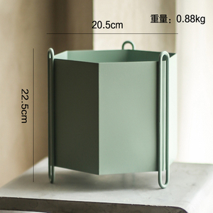Mediados <span class=keywords><strong>de</strong></span> siglo <span class=keywords><strong>de</strong></span> interior al aire libre hexagonal olla <span class=keywords><strong>de</strong></span> Metal planta plantador Jardín <span class=keywords><strong>de</strong></span> la casa Decoración - Product Image 6