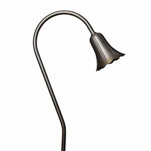Abóbora lanterna chapéu design Gooseneck haste G4 12V baixa tensão bronze ao ar livre caminho jardim luz