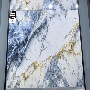 Thiết kế mới vàng dòng sứ gạch lát sàn thiết kế mới kích thước lớn tráng men đánh bóng gạch giá tốt bề mặt bóng 800x800mm - Product Image 1