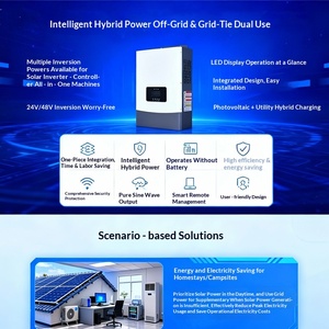 Kit de Paneles Solares Monocristalinos de 30kWh para Uso Doméstico, Sistema de Control Inverso Integrado, Energía Fotovoltaica de 220V, SN-SCI48V6KW M - Product Image 2