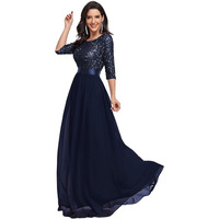 Robe longue Maya Deluxe pour femme, à bretelles spaghetti, coupe trapèze, col en V, taille empire, pour mariage, demoiselle d'honneur, bal de promo, soirée, effet illusion diamant, noire