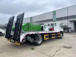 Tout nouveau 1SUZU 4x2 FVR 10ton plat dépanneuse camion remorqueur plate-forme rollback camion avec treuil - Product Image 5