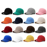 Lege katoenen baseballcap met aangepaste logo-borduring, gebogen klep, unisex, UV-bescherming, verstelbaar, meerdere kleuren, outdoor, aangepaste zonnehoed