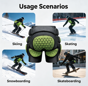 Shorts de protection des hanches en EVA absorbant les chocs, rembourrés, anti-chute, coussin anti-impact pour le ski, le snowboard, le patinage sur glace, les sports de plein air - Product Image 4