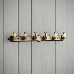 Ak Brass Modern <b>Decorative</b> 6 <b>Hooks</b> Metal Brass Finished Wall Hanger <b>Coat</b> <b>Hook</b> Room <b>Hooks</b> - Product Image 3