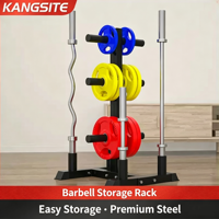 Support de rangement pour plaques de poids et barres, support pour plaques olympiques, robuste, multi-rangement pour équipement de fitness à domicile