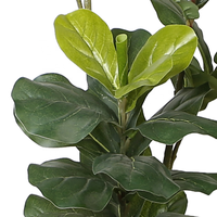 Ficus Lyrata Artificiel à Toucher Réel, Plante Artificielle en Pot, Style Nordique, Grand Arbre Ficus pour Salon, Décoration Intérieure