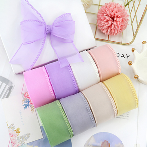 Nuevo Lazo de Organza con Borde Picot de 2.5cm <span class=keywords><strong>para</strong></span> Volantes de Tutú de Ballet, 10 Yardas/Rollo - Product Image 1