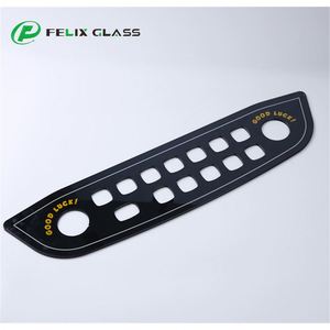 Verre trempé personnalisé par le fabricant avec impression sérigraphique pour panneau de commande de machine de jeu - Product Image 6