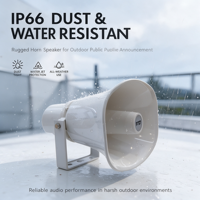 Haut-parleur à cornet actif 30W pour système de sonorisation, étanche, pour extérieur, prix de gros usine