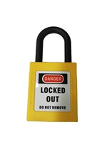 Vente directe, cadenas LOTO de haute qualité avec 3 clés, 25 mm/38 mm/76 mm, anse en acier, corps en ABS, serrure à roulement à billes pour la sécurité des entrepôts
