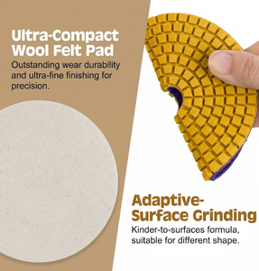 JDK Diamond 7 Adımlı Parlatma Pedleri 4 İnç Islak/Kuru 11+1 Destek Pedi Seti Granit Mermer Parlatma İşlemi için En İyi Uygulamalar - Product Image 2