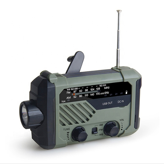 Hot Sale OEM AM/FM/SW 3 Bands Emergency Solar Radio FCC CE Certified Portable Built-In Speaker