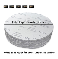 Papier abrasif rond extra-large, diamètre 11 pouces (380 mm), grain 60-800, dureté 53-64 HRC, abrasif, environ. Épaisseur de 0,6 mm