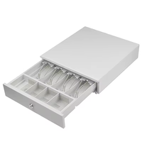 Laci Kasir Persegi 330mm untuk Toko Retail, Baki Uang 4 Slot Uang Kertas 4 Slot Koin, Tahan Lama, Murah, Custom Pabrik