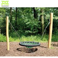 Ensemble de balançoire en bois bleu, grand, noir, pour jouer en extérieur, avec support et plateau en acier, chaise d'extérieur double, taille double, 2 places pour adultes