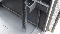 Armoire serveur standard 27U 19 pouces à poser au sol avec porte en maille, coffret de rack réseau pour équipements informatiques et de télécommunications
