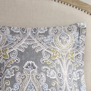 DB ชุดผ้าคลุมเตียงผ้าฝ้ายพิมพ์ลายดอกไม้6ชิ้นสำหรับบ้าน/เตียงคิงไซส์/ควีนไซส์ผ้าทอเทคนิค5ชิ้นปลอกหมอนโพลีเอสเตอร์พีวีซีห้องนอน - Product Image 5