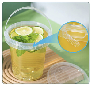 Tapa <span class=keywords><strong>Transparente</strong></span> Personalizada, <span class=keywords><strong>Vaso</strong></span> de Plástico PP de 1L Resistente a Fugas, <span class=keywords><strong>Desechable</strong></span> para Bebidas Frías - Product Image 6