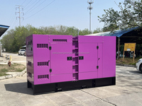 Générateur diesel silencieux de secours domestique 50kW 60kVA, 20-60kW monophasé/triphasé 60Hz, démarrage automatique, faible bruit, sortie AC, ATS pour usage domestique