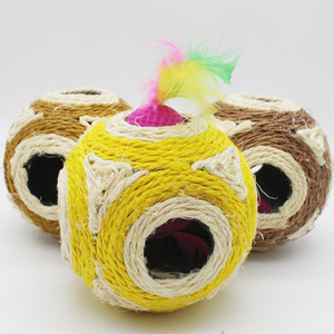Jouets pour chats en plumes à six trous, jouets à mâcher, anti-ennui, pour aiguiser les griffes, <span class=keywords><strong>Yuhan</strong></span> CT6132 - Product Image 1