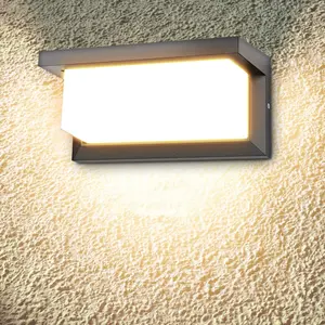 アルミスクエアガーデンバンカー屋外LED外壁取り付け装飾ライトIP65