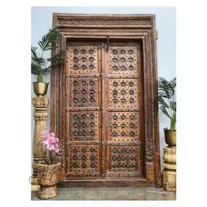 Ace pintu kayu buatan kustom Harga paling menguntungkan pintu kayu proyek klasik pintu kayu