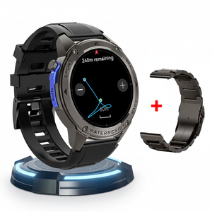 นาฬิกาอัจฉริยะ DM56 GPS Sport Smart Watch หน้าจอ AMOLED 1.43 นิ้ว กันน้ำ 5ATM แบตเตอรี่ 400mAh ตรวจวัดออกซิเจนในเลือด ตรวจสอบการนอนหลับ อุปกรณ์สวมใส่ - Product Image 1