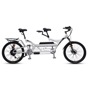 <span class=keywords><strong>Bicicleta</strong></span> eléctrica TXED Fun Tandem para Touring 7 velocidades 36V 350W Motor de cubo trasero <span class=keywords><strong>bicicleta</strong></span> de cercanías Panel LCD <span class=keywords><strong>bicicleta</strong></span> eléctrica TANDEM familiar - Product Image 2