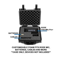 Étui de protection en plastique rigide imperméable avec mousse découpable