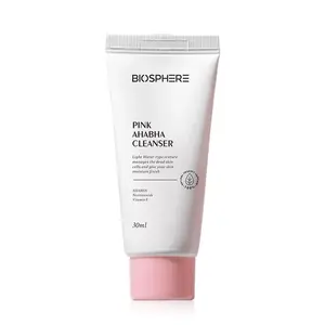 Limpador facial gentil de bolha, creme de espuma para limpeza profunda, clareamento, brilho, limpeza facial