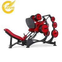 Presse à jambes commerciale à 45 degrés pour salle de sport, presse inclinée robuste en acier avec plateforme pour les pieds