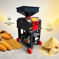 Muhang Nouvelle Machine Électrique à Broyer le Maïs, Broyeur de Grains Haute Vitesse, Capacité 1 Tonne/Heure, Taille de Granulés Personnalisable, pour Blé, Maïs et Aliments pour Animaux