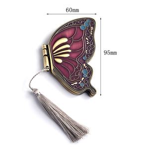Chinese Style Old Fashion Butterfly Vanity Ladies Custom Compact Mirror - Product Image 4