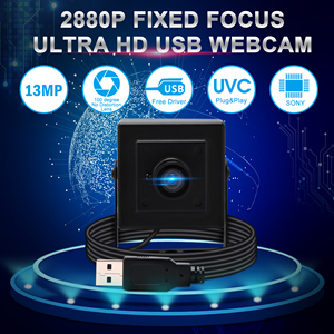 Cámara Web de 13MP 3840X2880, Mini Cámara USB de 8MP para Llamadas en Línea/Conferencias Zoom/Skype/<span class=keywords><strong>Facetime</strong></span>, para Computadora Portátil/PC - Product Image 4