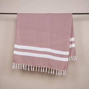 タッセル付き大サイズ軽量サンドフリートルコスタイルコットンビーチタオル - Product Image 6