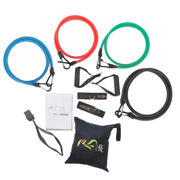 Portable Gym Products Workout Bands Resistance Bands Exercise Bands Custom Logo Resistance Tube Set for Fitness&Body Building