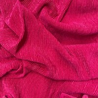 100% polyester 3D texturé plis plissés tissu tissé en relief pour vêtement femme