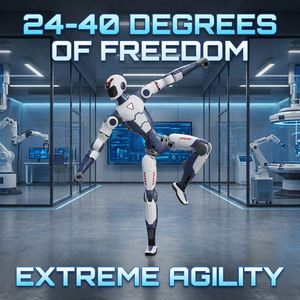 Nouveauté Robot humanoïde Unitree R1, robot bipède AI le plus abordable, plateforme open source programmable pour l'éducation STEM - Product Image 4