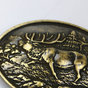 Grosir Kuningan Antik Plating Rusa Sabuk Gesper Kuningan Antik Plating Zinc Alloy 3D Bentuk Rusa Sabuk Gesper - Product Image 5