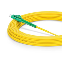 Low Insertion Loss FTTH Optical Jumper Single Mode Fiber Patch Cord Yellow 2.0mm 3.0mm PVC Jacket 5m Custom Length