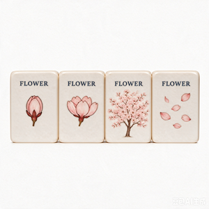 Jeu de Mahjong Américain Thème <span class=keywords><strong>Sushi</strong></span> Printemps-Été-Automne-Hiver 160 Tuiles pour Divertissement – Édition Vacances au Japon - Product Image 2