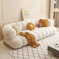 Canapé d'Angle Modulable 3 Places en Velours Doux Italie, Ensemble de Salon pour Appartement, Hôtel et Meubles de Maison
