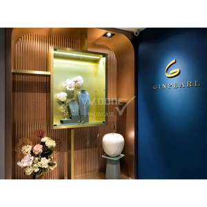 Vitrine à bijoux de luxe sur pied, présentoir en verre personnalisé pour magasin de détail, comptoir de bijouterie - Product Image 5