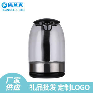 Nuevo hervidor eléctrico de 1.7L, vidrio transparente, apertura de tapa con un solo botón, apagado automático, para uso doméstico - Product Image 5