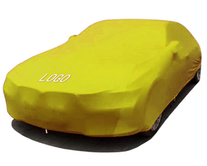 Housse de voiture extensible colorée personnalisée, haute élasticité, anti-poussière, housse de protection automobile en tissu élastique pour intérieur, OEM disponible - Product Image 4