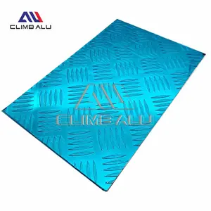 China supplier 5754 h114 6mm aluminium tread chequered plates aluminum tread plate